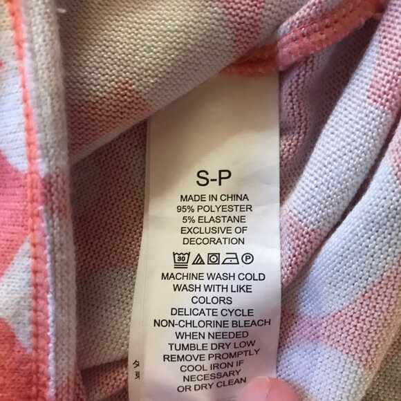 KATE SPADE PAJAMA Valentine Lounge SET PJS PINK WITH WHITE HEARTS.  SIZE WOMEN'S - Picture 8 of 13